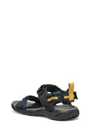 Geox Erkek Lacivert U Terreno + Grip B Te + Nbk Sy Çift Bantlı Kumaş Sandalet | Derimod