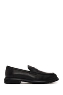 Erkek Siyah Deri Casual Loafer | Derimod