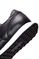 Erkek Siyah Deri Sneaker | Derimod