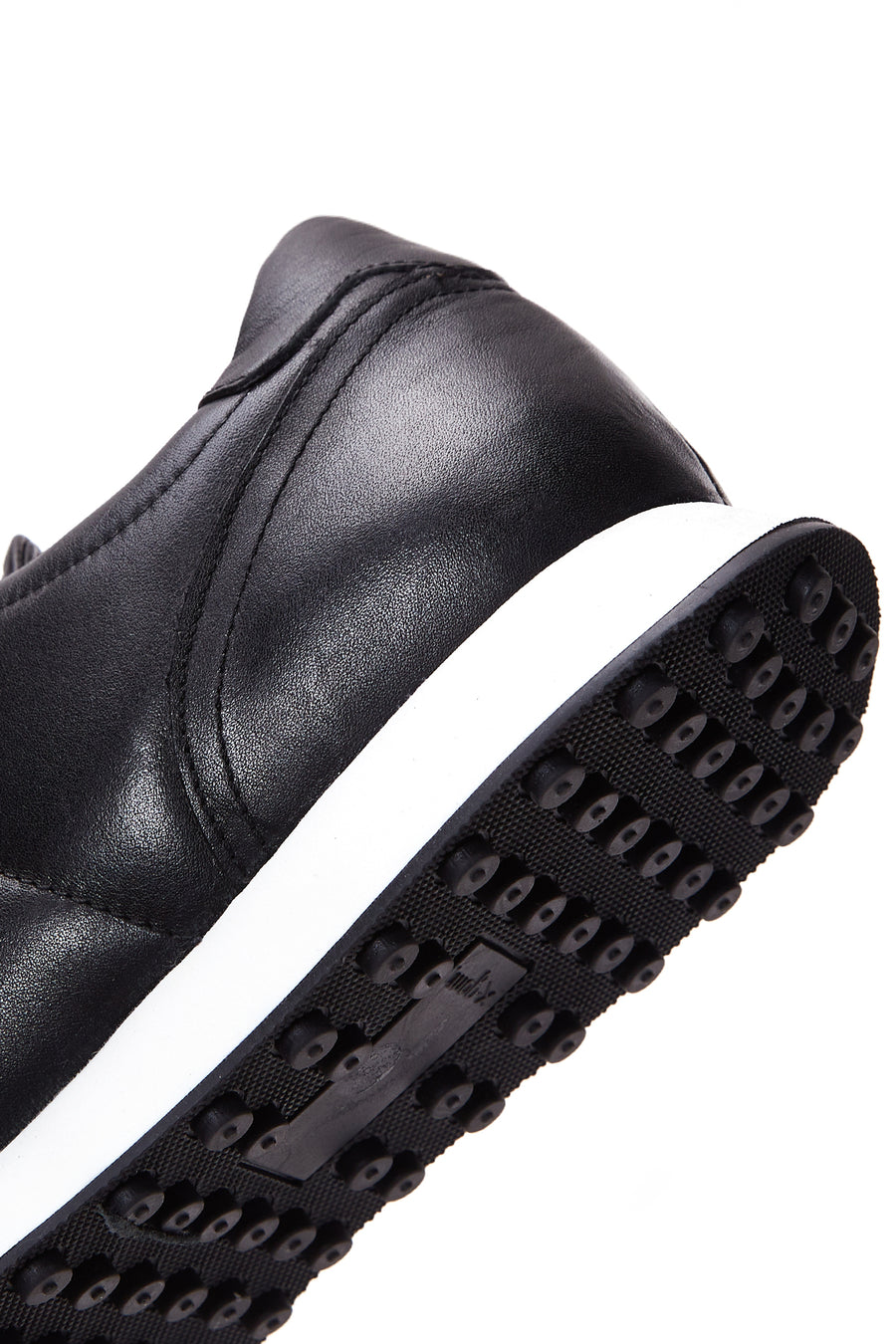 Men's Black Leather Sneaker