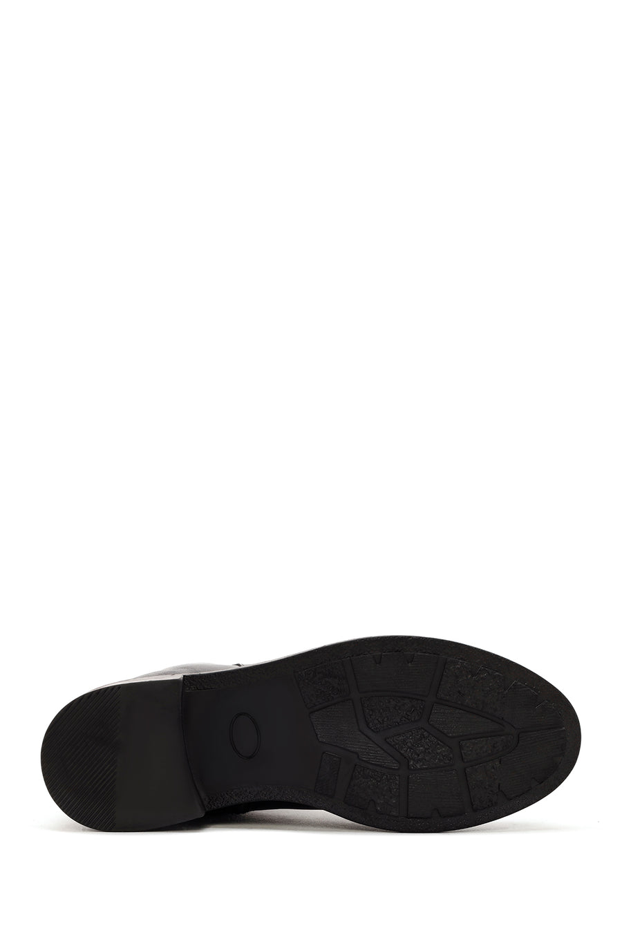 Woman Black Zip Closure Leather Boots