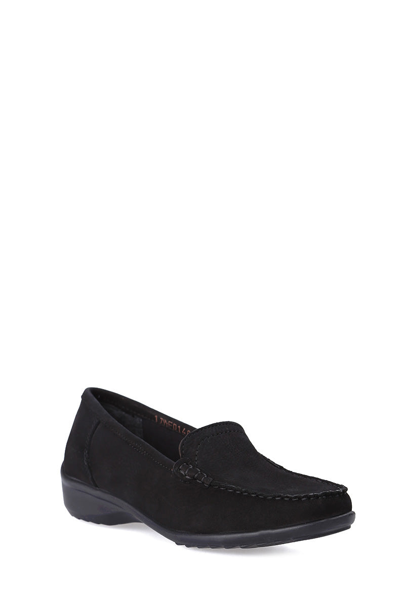 Süet Kadın Deri Loafer