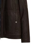 Costa Men's Brown Leather Jacket | Derimod