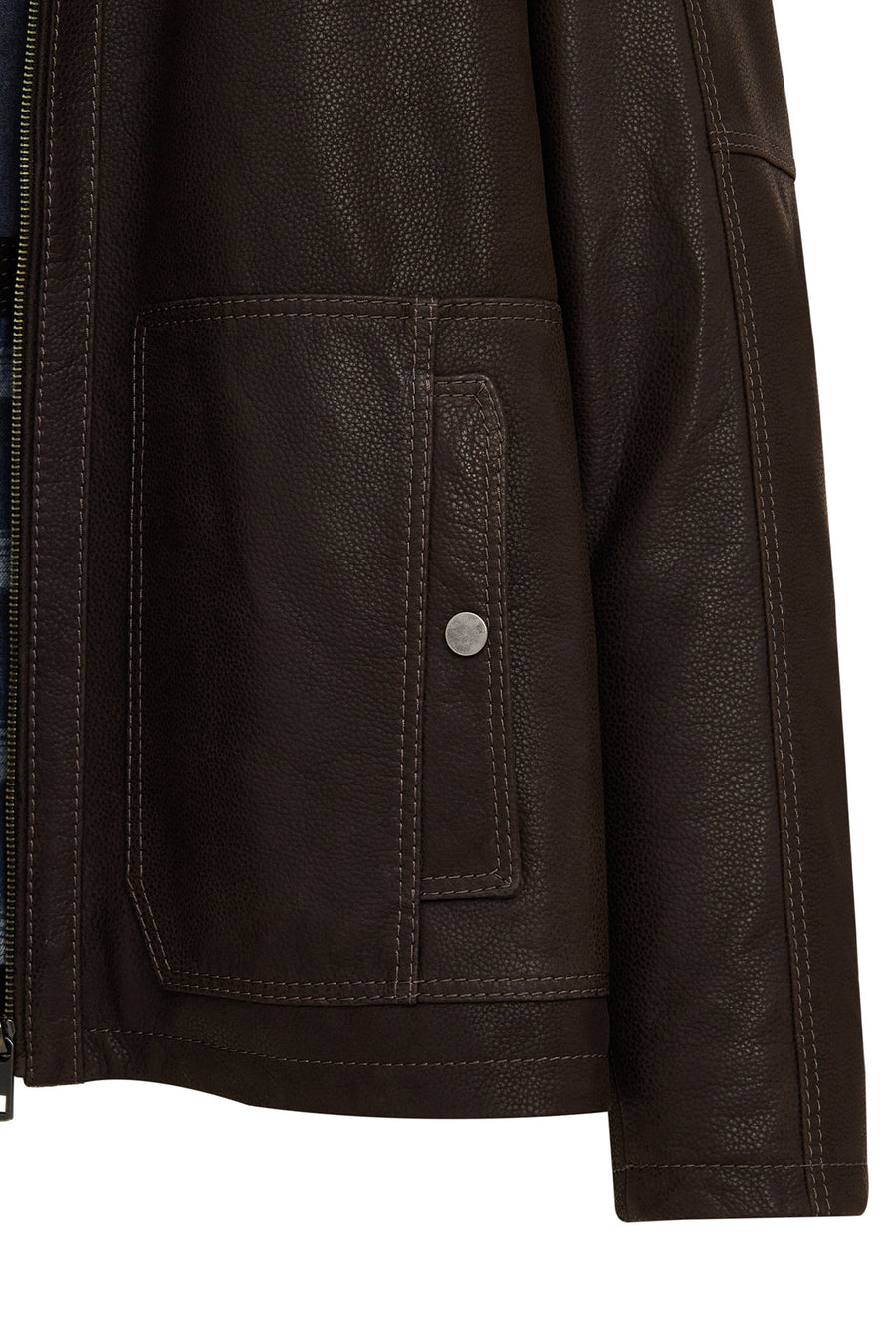 Costa Men's Brown Leather Jacket