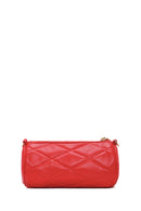 Women's Red Long Strap Quilted Crossbody Bag | Derimod