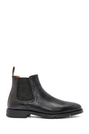 Men's Black Leather Chelsea Boots | Derimod