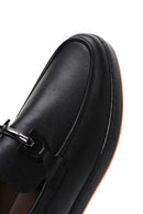 Men's Black Leather Casual Loafer | Derimod