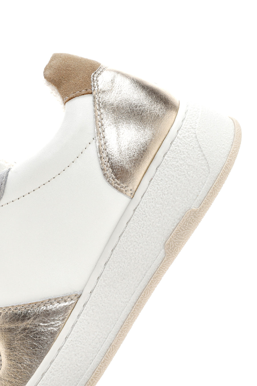 Kadın Altın Deri Sneaker