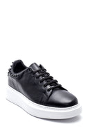 Men's Leather Studded Detailed Sneaker | Derimod