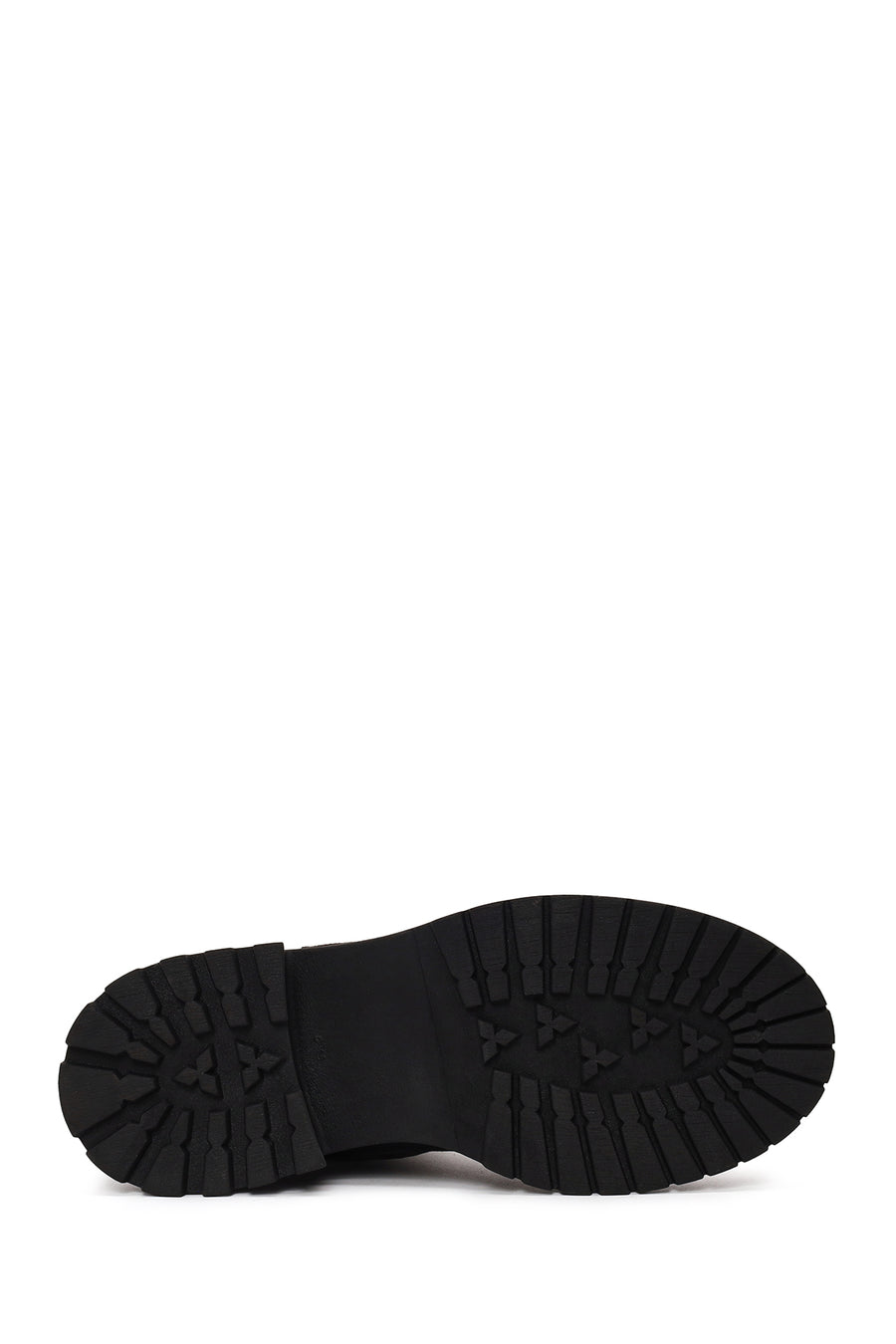Woman Anthracite Thick-Soled Suede Chelsea Boots