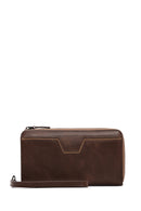 Men's Brown Leather Handbag | Derimod