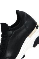 Women's Black Wedge Heeled Sneaker | Derimod