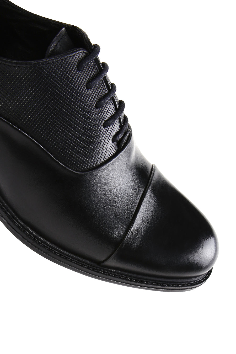 Men's Black Leather Classic Shoes