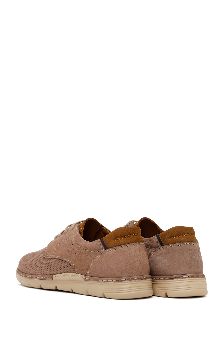 Male Mink Lace-up Nubuck Leather Casual Shoes