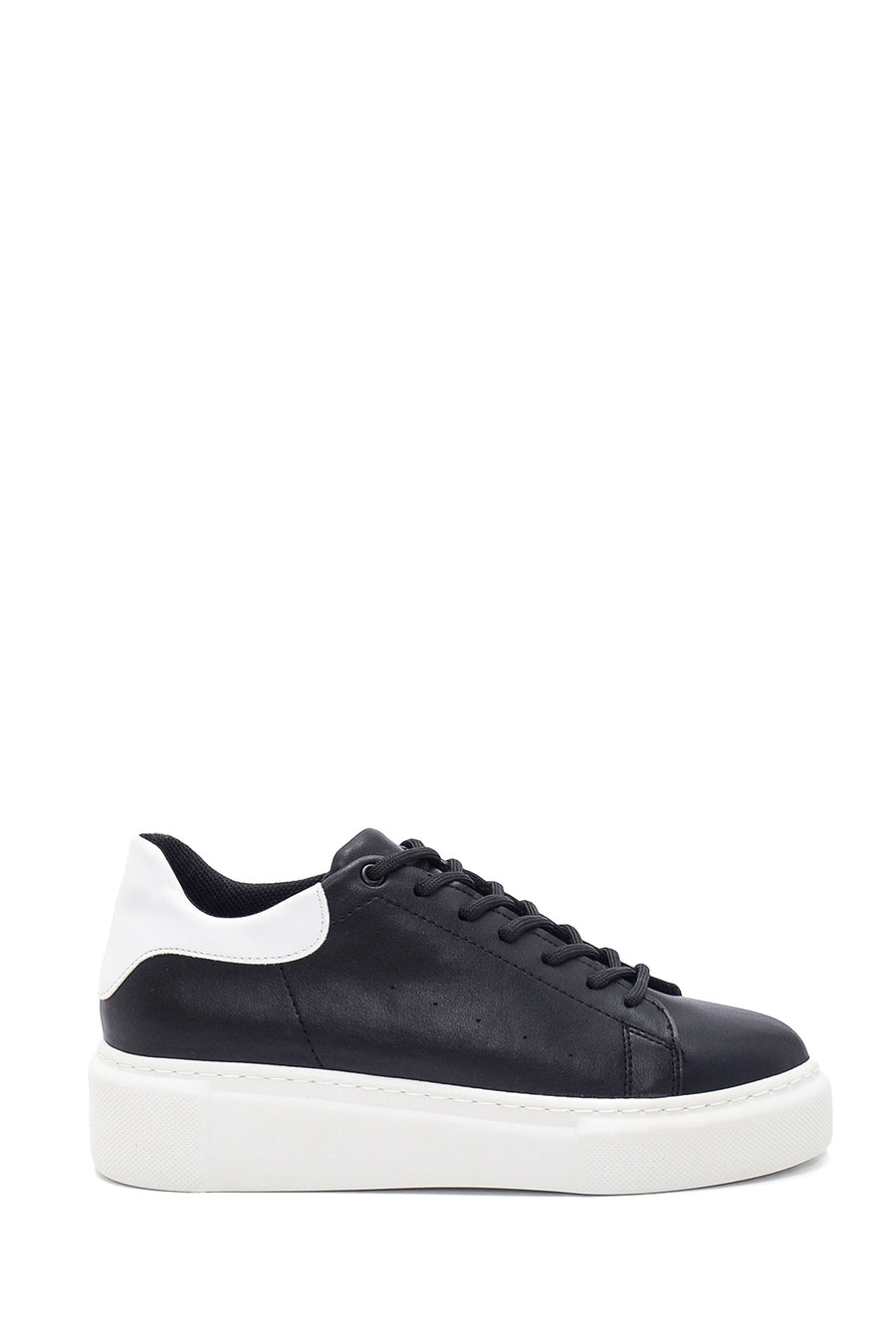Kadın Siyah Kalın Tabanlı Sneaker 22SFE217618 | Derimod