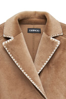 Montana Women's Brown Teddy Coat | Derimod