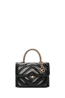 Women's Black Long Strap Quilted Handbag | Derimod