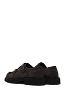 Male Fume Double-Buckle Thick-Soled Suede Casual Shoes | Derimod