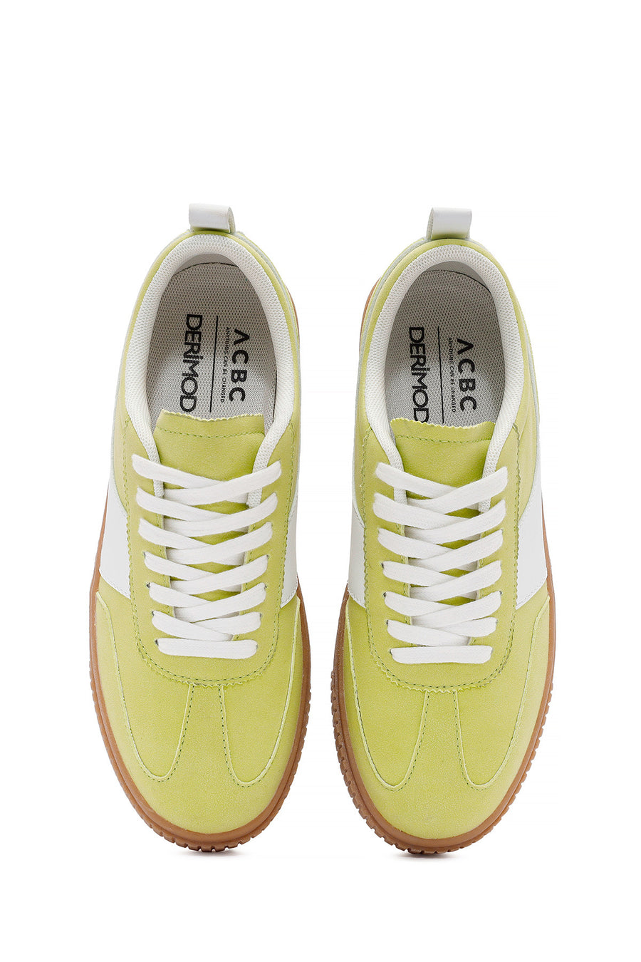 ACBC x Derimod Kadın Sarı Bağcıklı Süet Sneaker