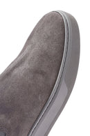 Men's Grey Suede Leather Chelsea Boots | Derimod