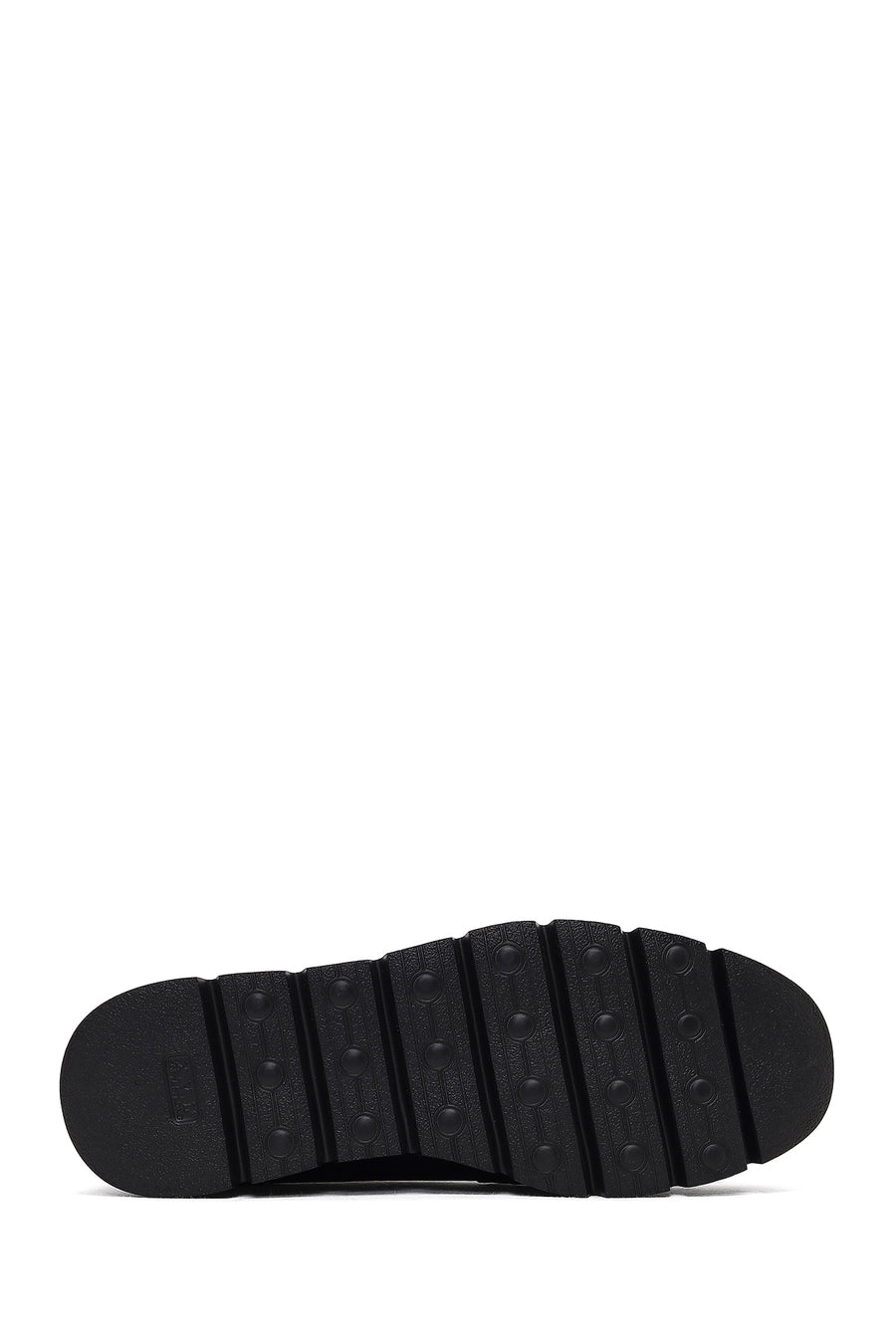 Kadın Siyah Dolgu Topuklu Deri Comfort Loafer