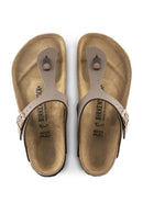 Birkenstock Women's Brown Birko-Flor Nubuck Flip Flops | Derimod