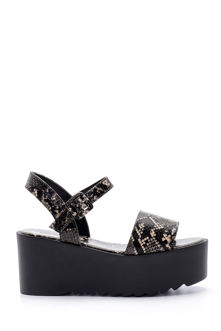 Women's Snakeskin Patterned Sandals 20SFE232140 | Derimod