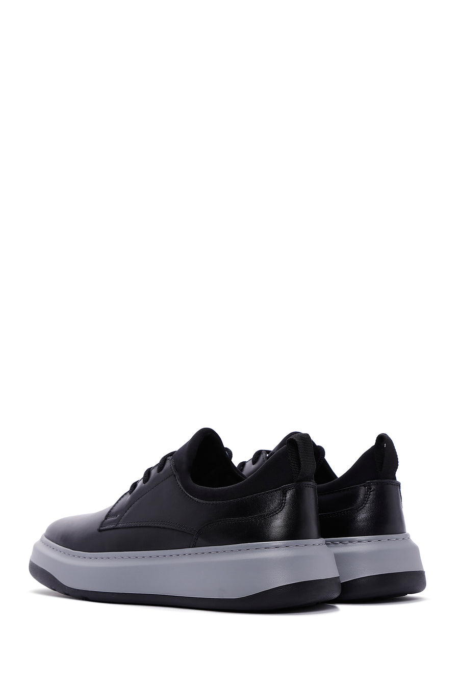 Men's Black Leather Sneaker