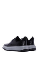 Men's Black Leather Sneaker | Derimod