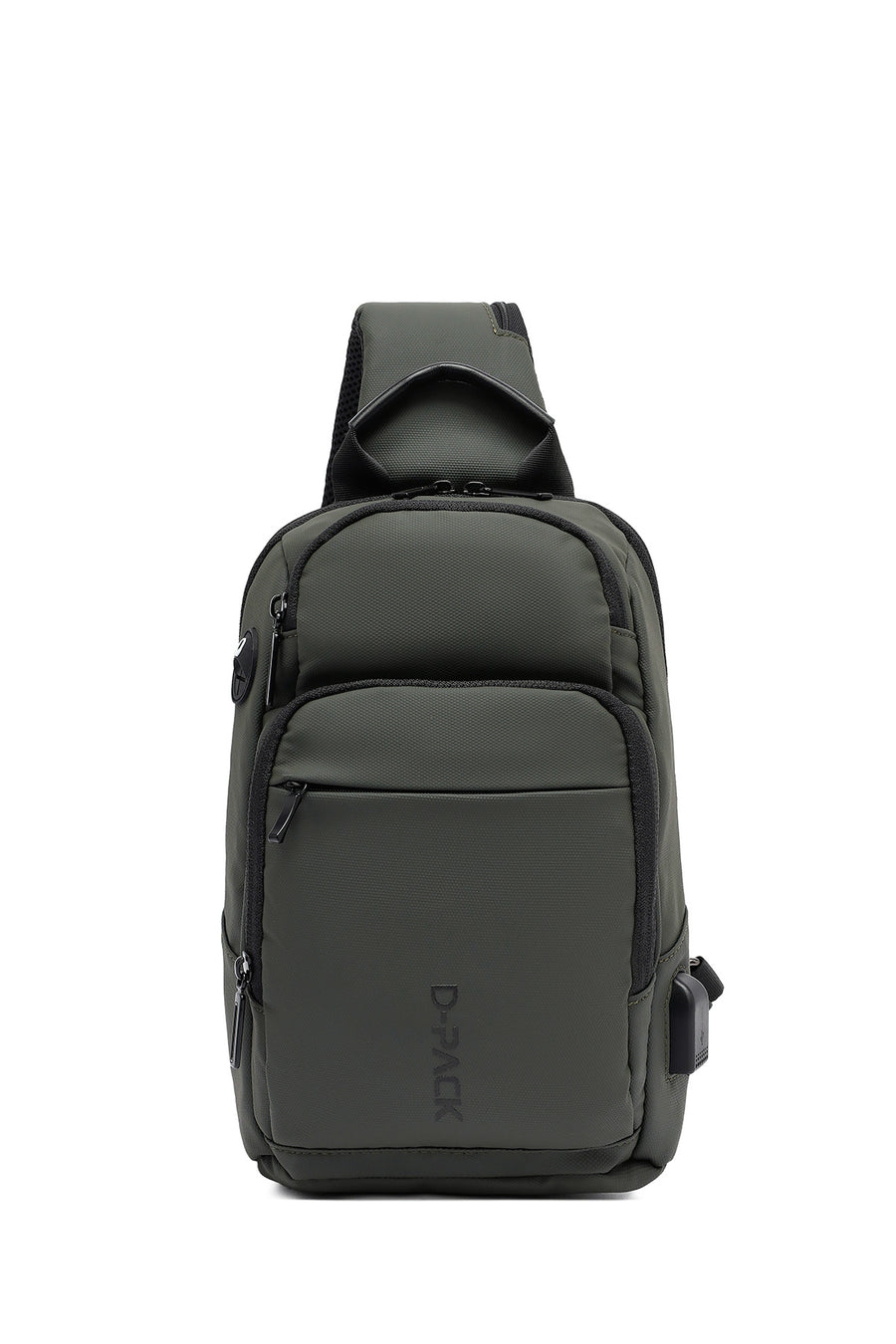 D-Pack Men's Khaki Technological Fabric Crossbody Bag 23SBD30006F | Derimod