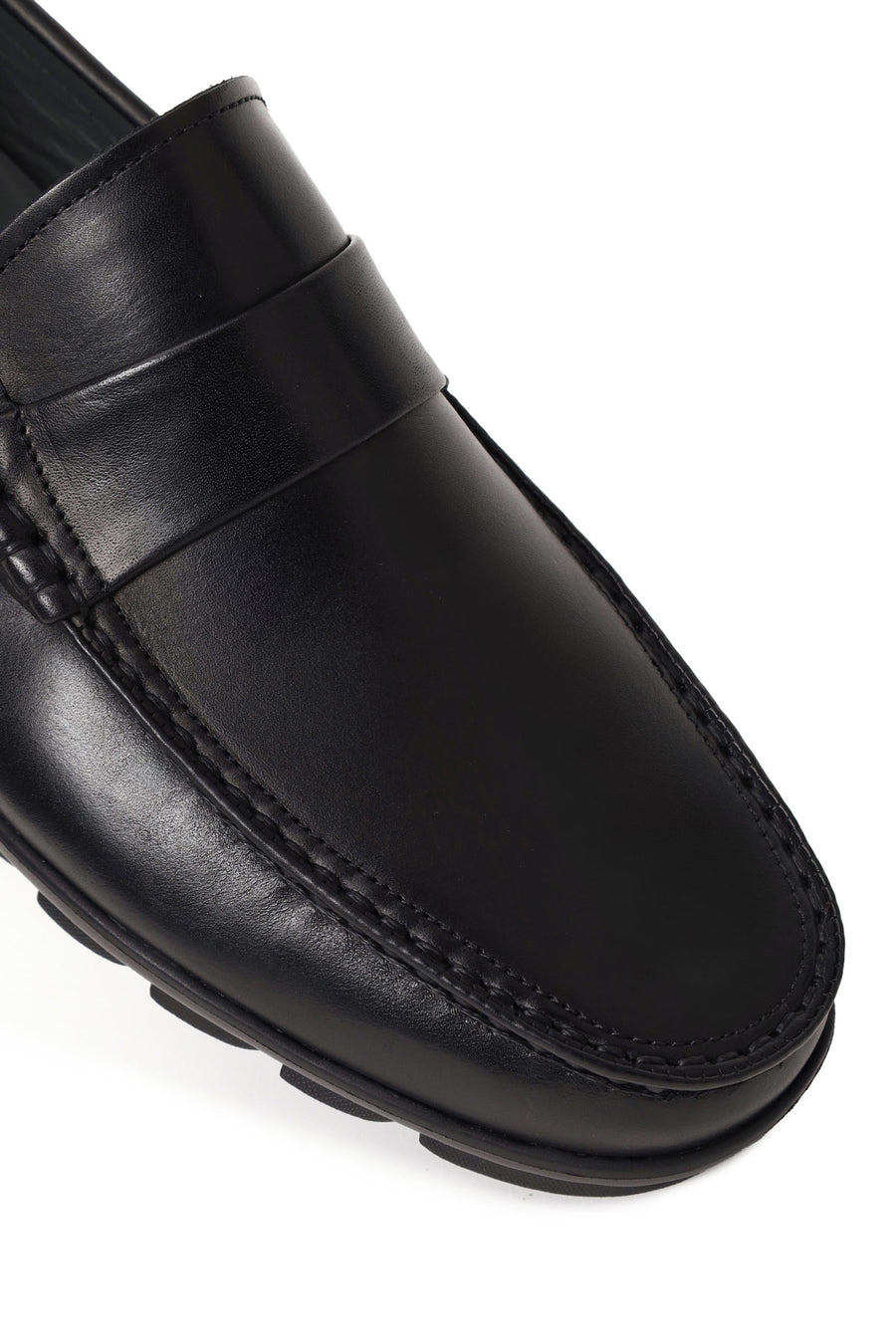 Erkek Siyah Deri Casual Loafer