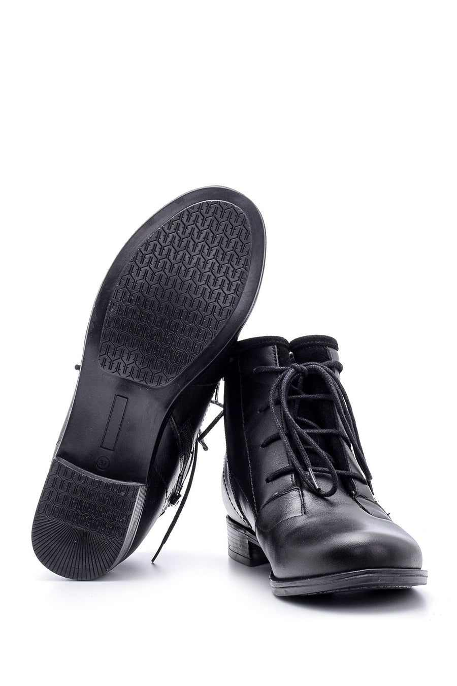 Women's Lace-Up Leather Boots