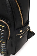 Woman Black Printed Backpack | Derimod