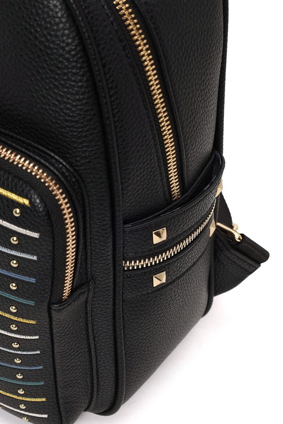 Woman Black Printed Backpack