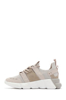 Women's Beige Thick Soled Sneaker | Derimod