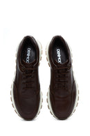 Men's Brown Leather Sneaker | Derimod