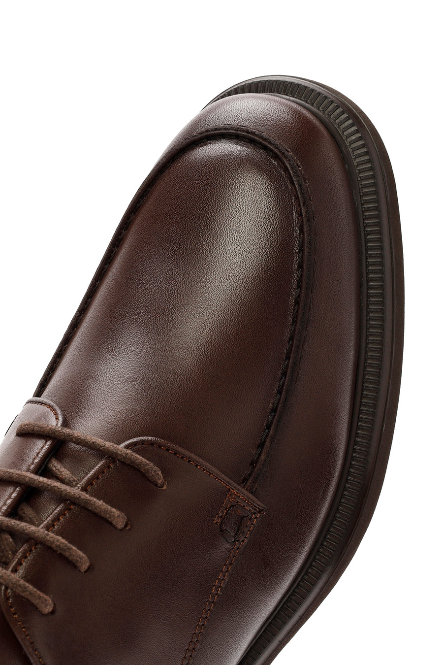 Men's Brown Lace-up Leather Casual Shoes