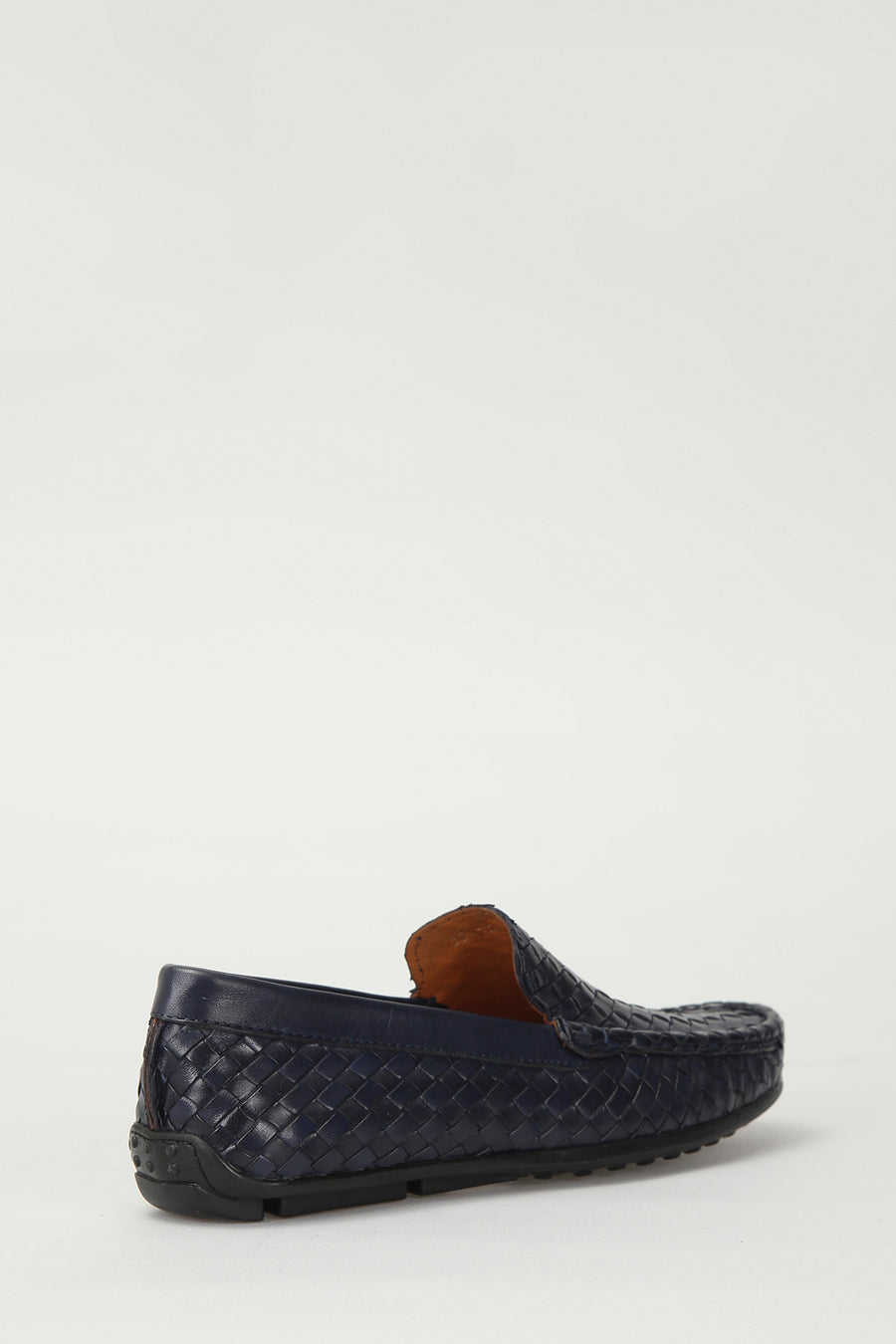 Men's Navy Blue Leather Shoes