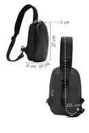 D-Pack Men's Black Technological Hardcase Long Strap Shoulder Bag | Derimod