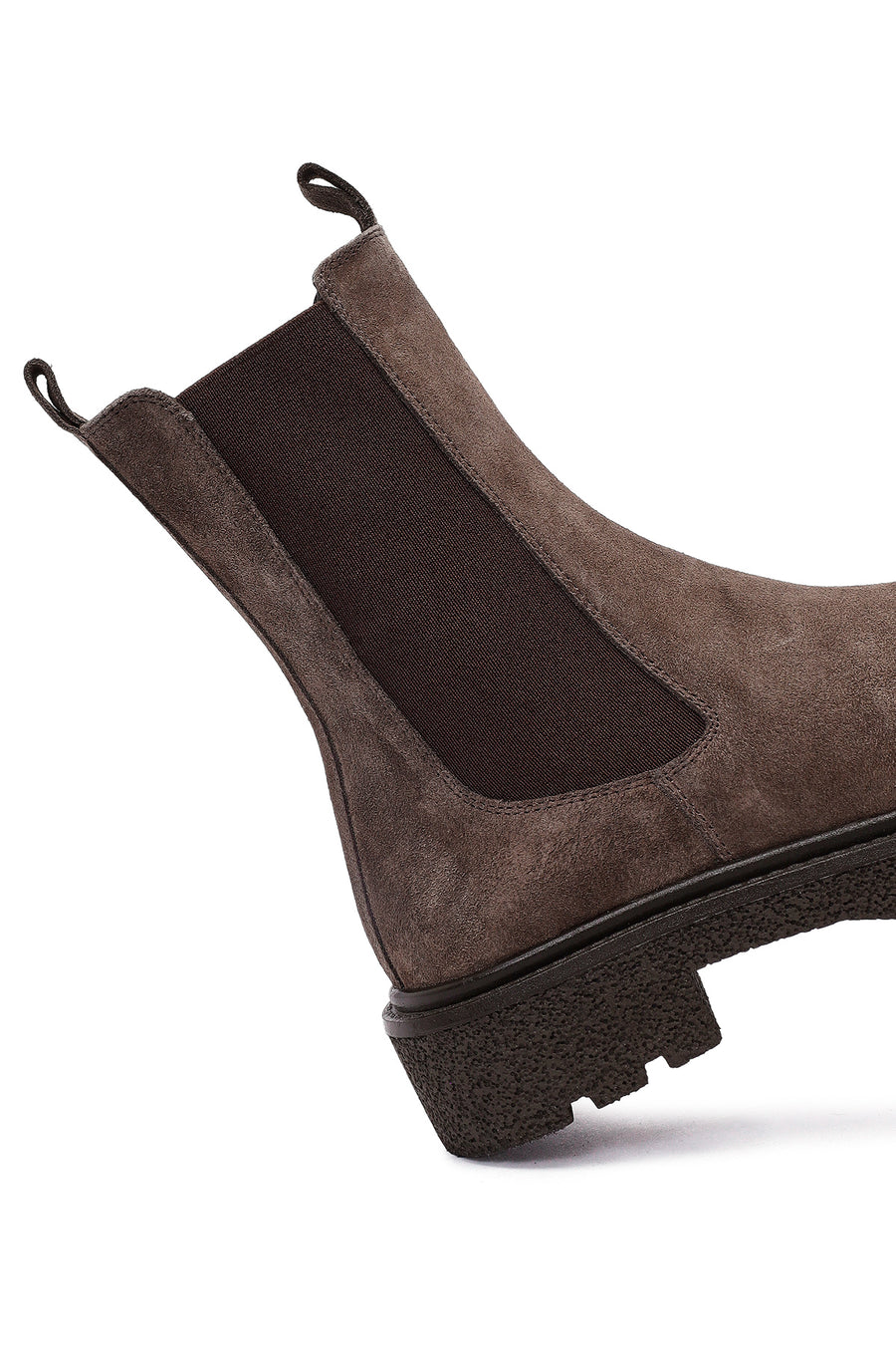 Woman Mink Thick-Soled Suede Chelsea Boots