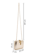 Women's Gold Accessory Detailed Long Chain Strap Mini Clutch Bag | Derimod