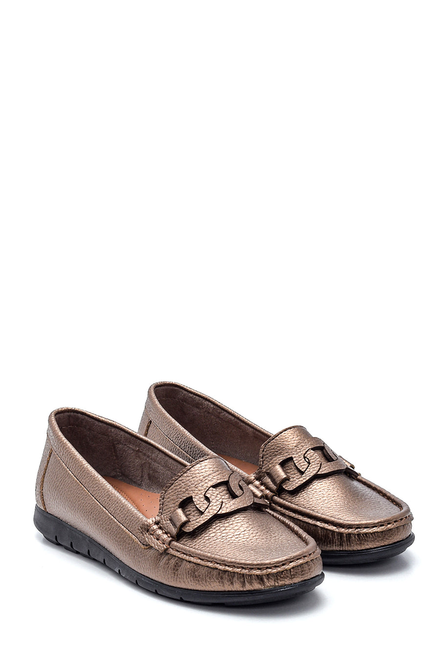 Kadın Metalik Loafer