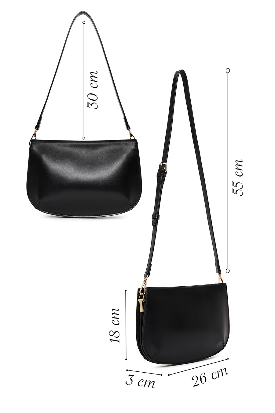 Woman Black Shoulder Bag