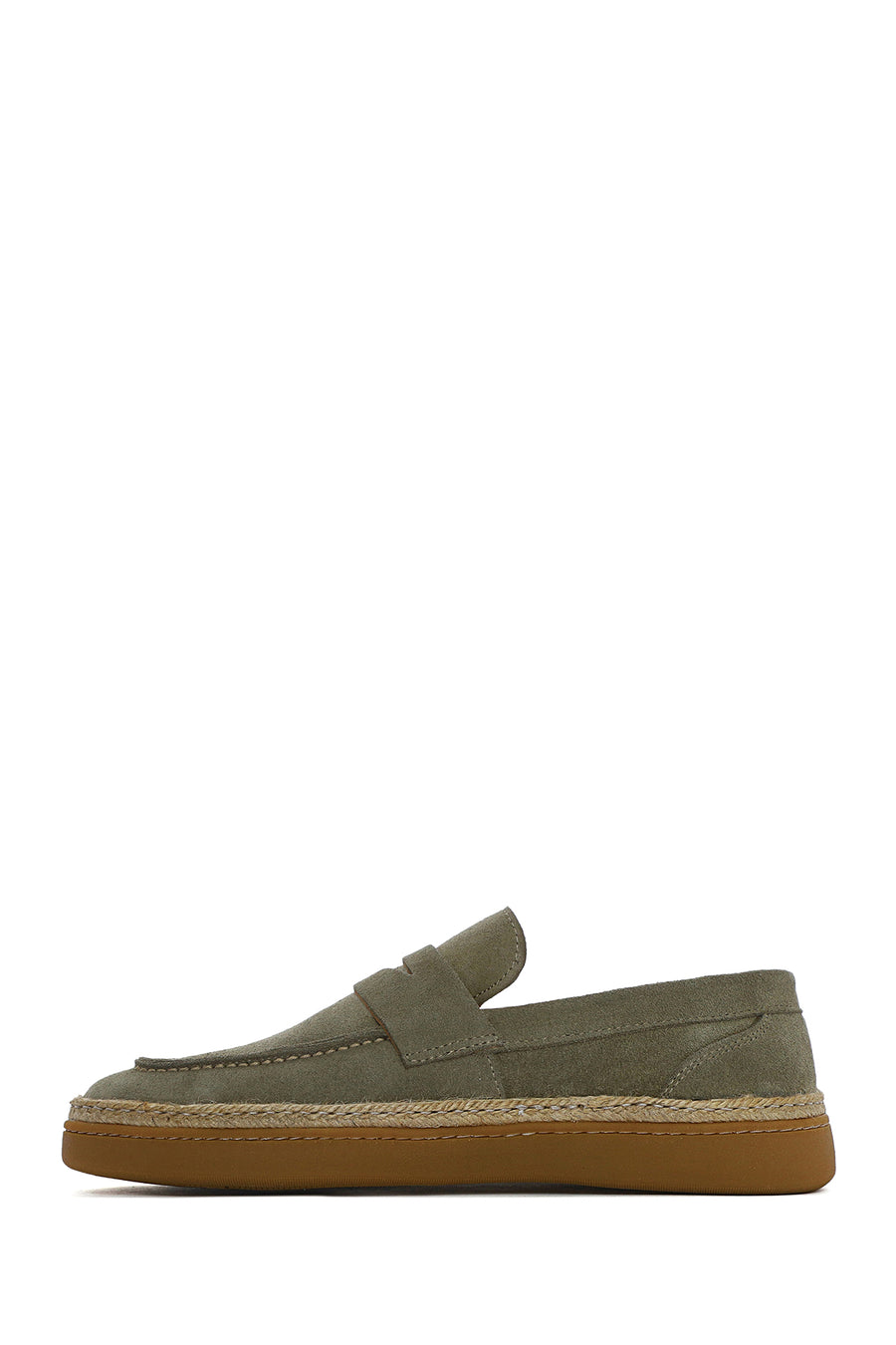 Men's Green Suede Leather Loafer