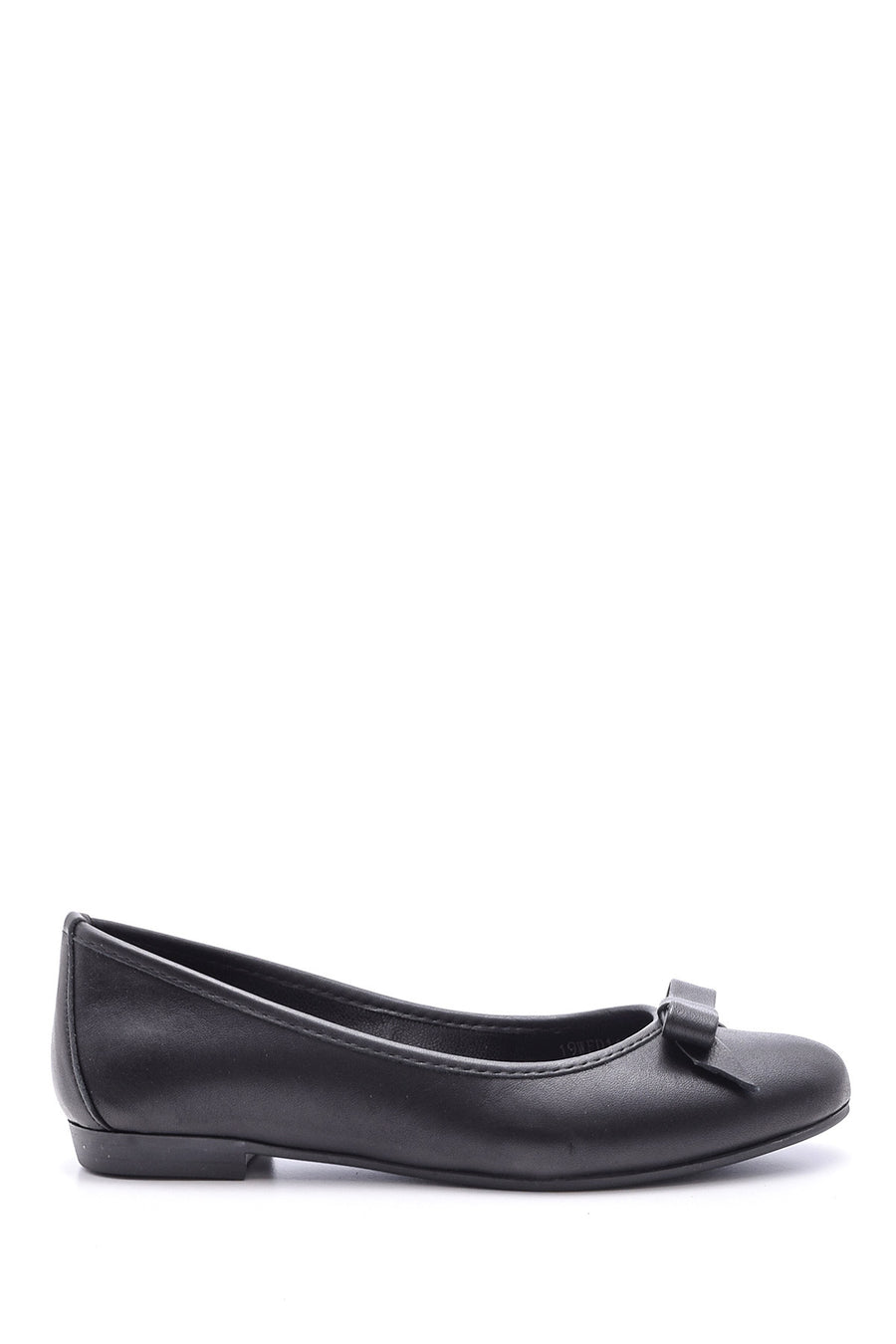 Women's Leather Bow Ballerina Ballet 19WFD110018 | Derimod