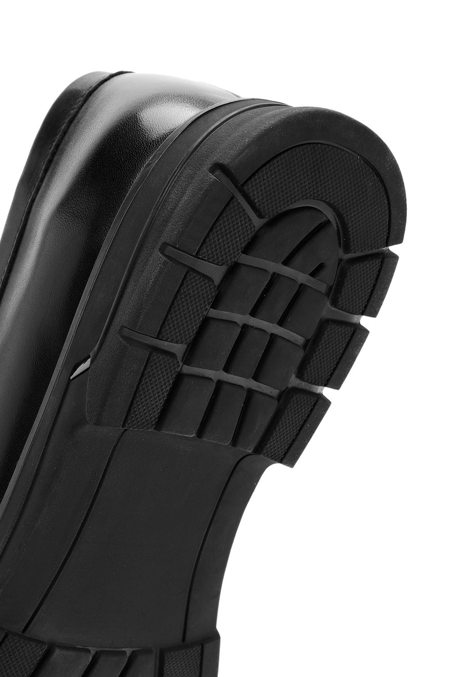 Men's Black Buckle Leather Casual Loafer