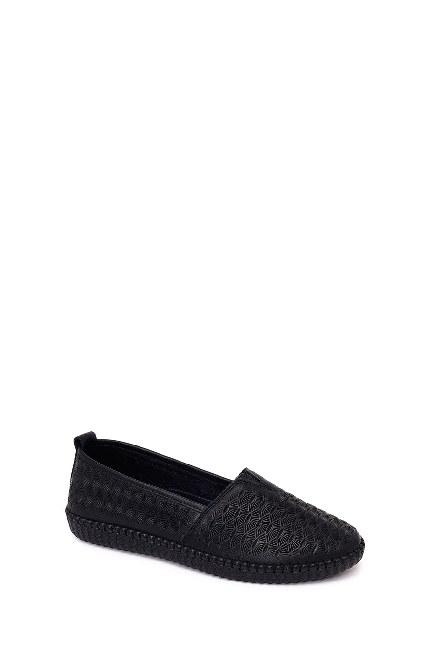 Kadın Siyah Deri Konfor Loafer