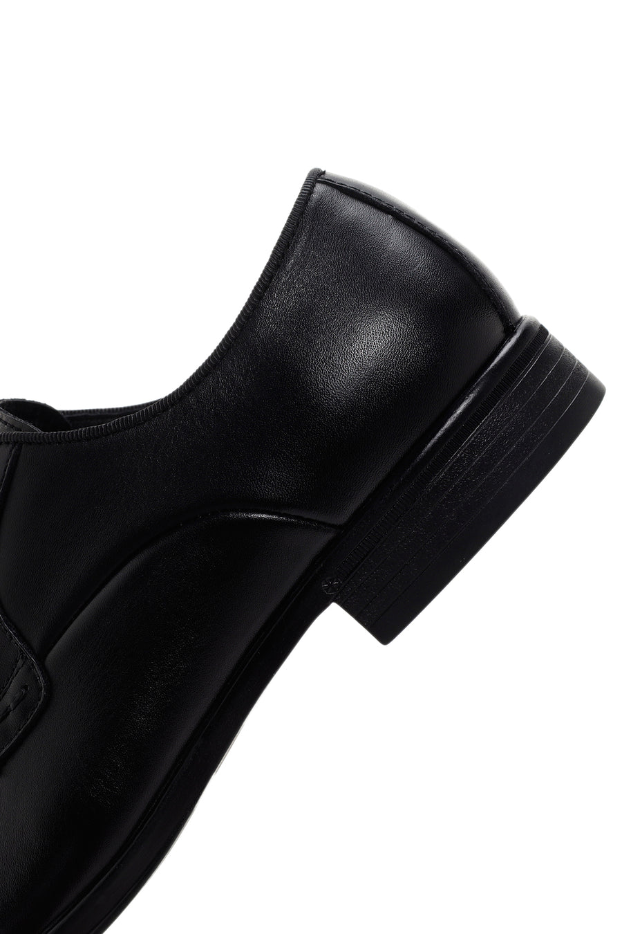 Men's Black Laced Leather Classic Shoes