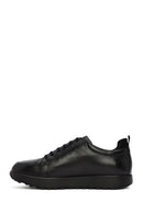 Men's Black Lace-Up Leather Sneakers | Derimod