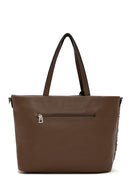 Women's Brown Long Strap Plush Handbag | Derimod